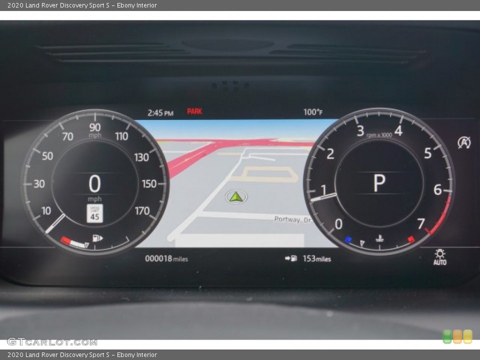Ebony Interior Gauges for the 2020 Land Rover Discovery Sport S #135397190
