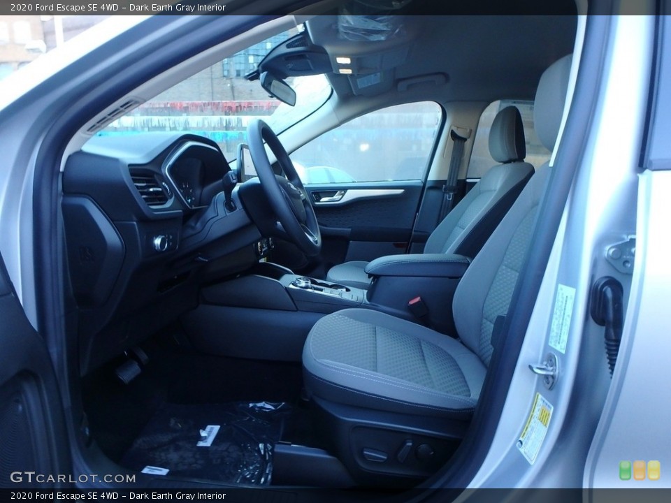 Dark Earth Gray Interior Front Seat for the 2020 Ford Escape SE 4WD #135397871