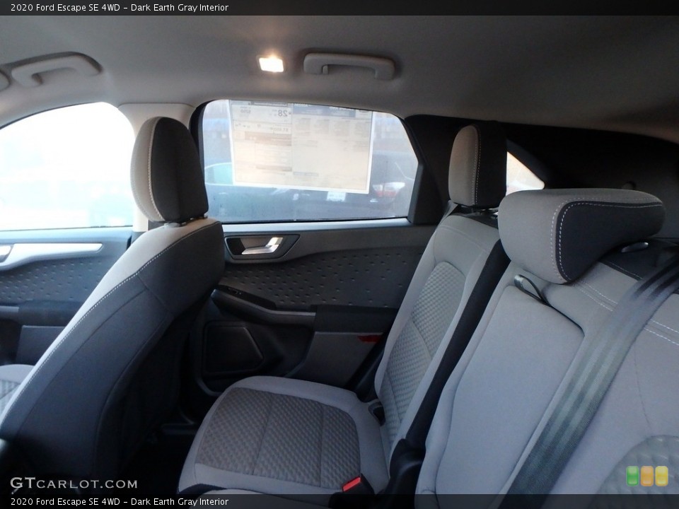 Dark Earth Gray Interior Rear Seat for the 2020 Ford Escape SE 4WD #135397886