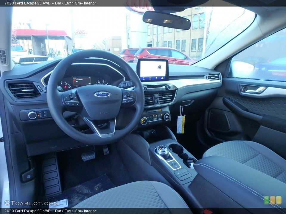 Dark Earth Gray Interior Photo for the 2020 Ford Escape SE 4WD #135397895