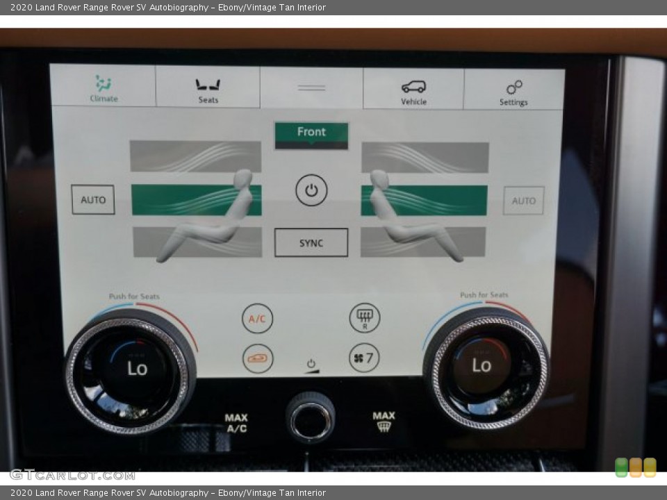 Ebony/Vintage Tan Interior Controls for the 2020 Land Rover Range Rover SV Autobiography #135398753