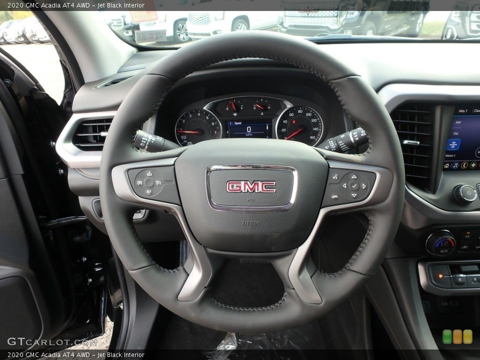 Jet Black Interior Steering Wheel for the 2020 GMC Acadia AT4 AWD #135415418