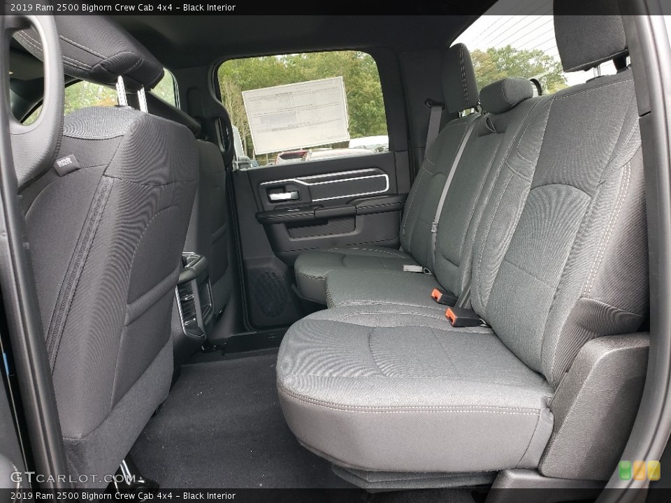 Black Interior Rear Seat for the 2019 Ram 2500 Bighorn Crew Cab 4x4 #135415826