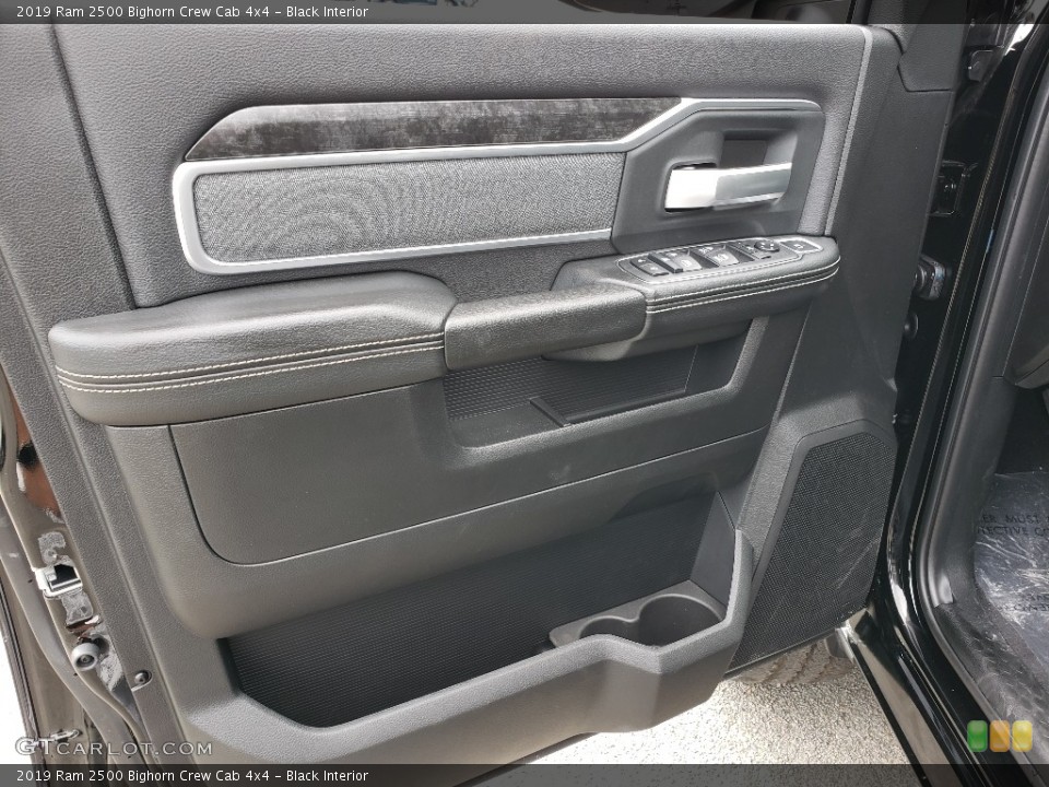 Black Interior Door Panel for the 2019 Ram 2500 Bighorn Crew Cab 4x4 #135415877