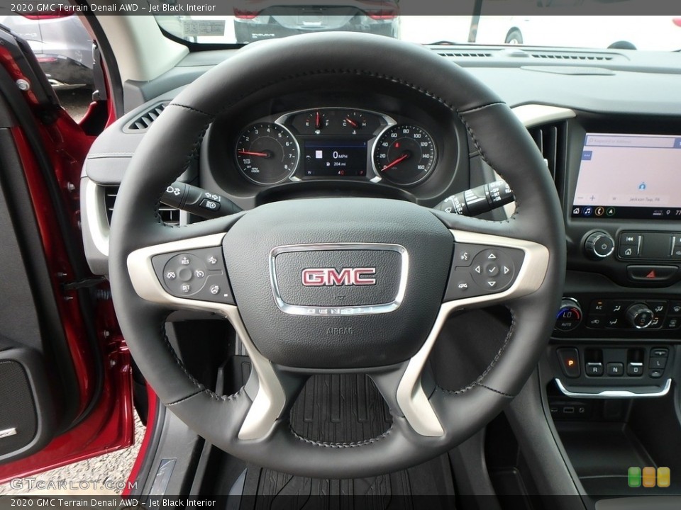 Jet Black Interior Steering Wheel for the 2020 GMC Terrain Denali AWD #135418487