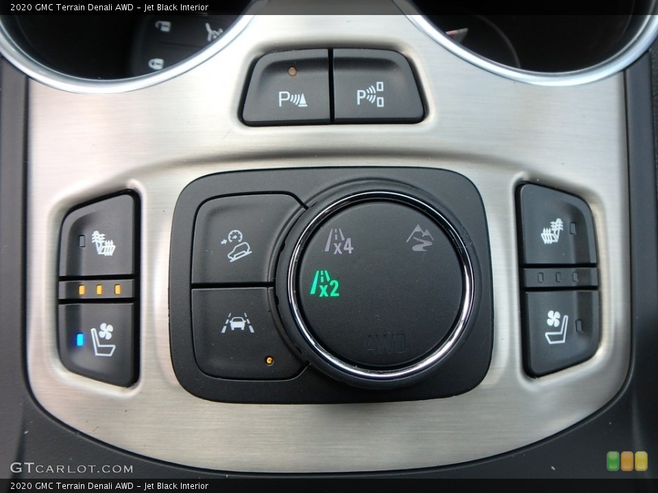 Jet Black Interior Controls for the 2020 GMC Terrain Denali AWD #135418544