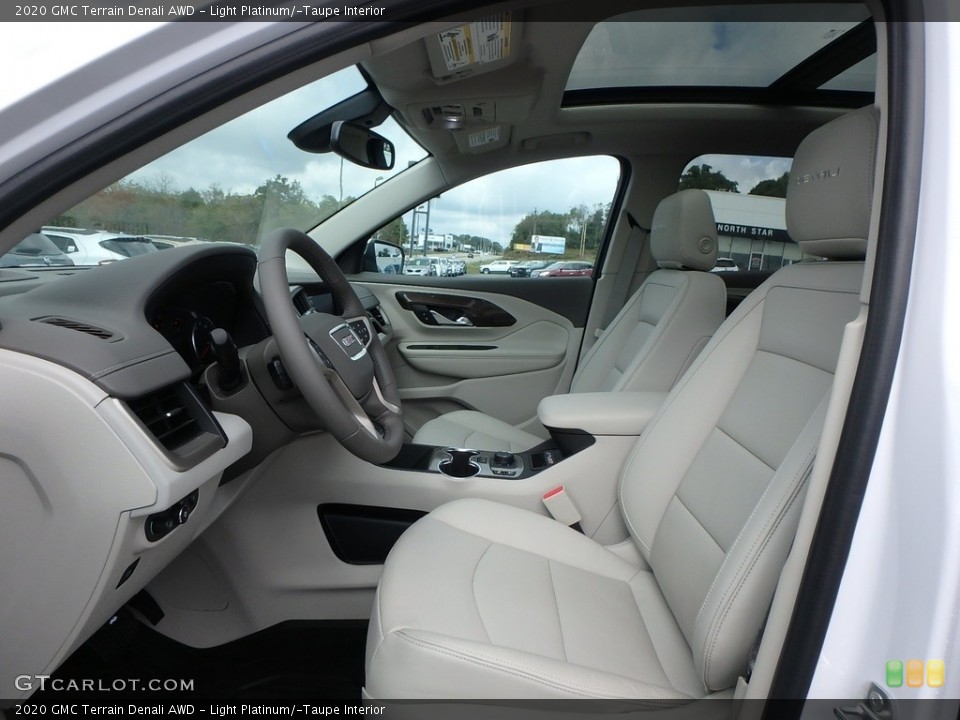 Light Platinum/­Taupe Interior Photo for the 2020 GMC Terrain Denali AWD #135419618
