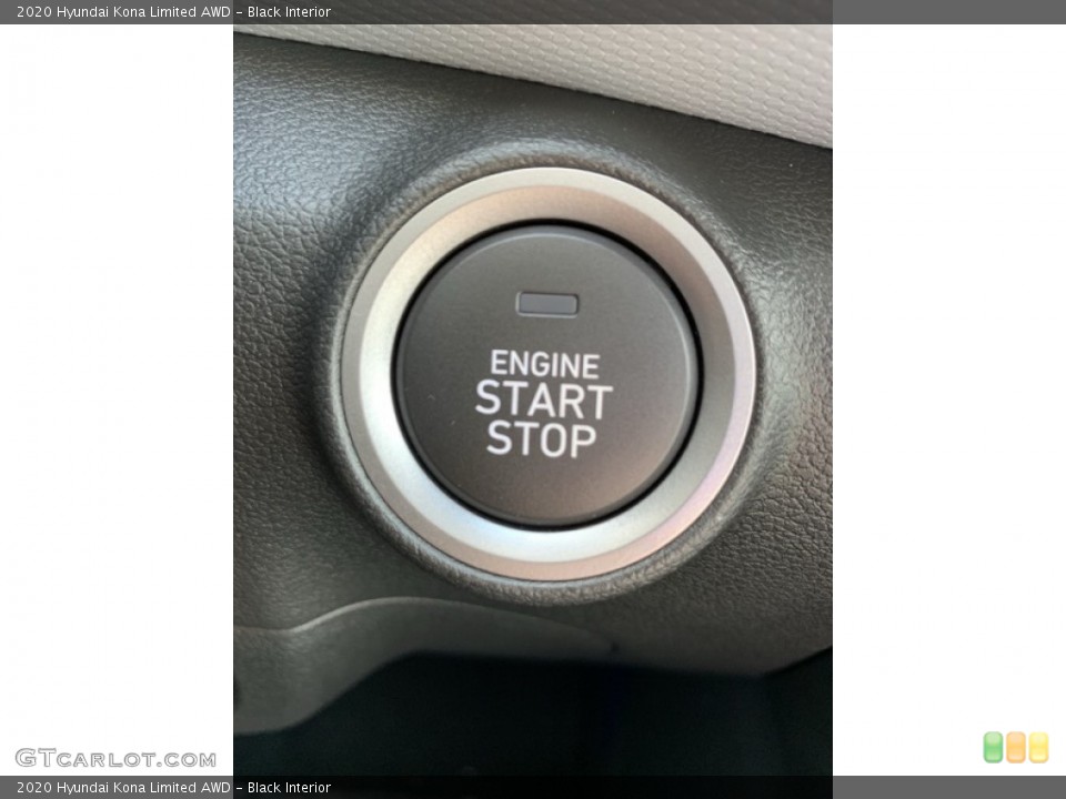 Black Interior Controls for the 2020 Hyundai Kona Limited AWD #135425867