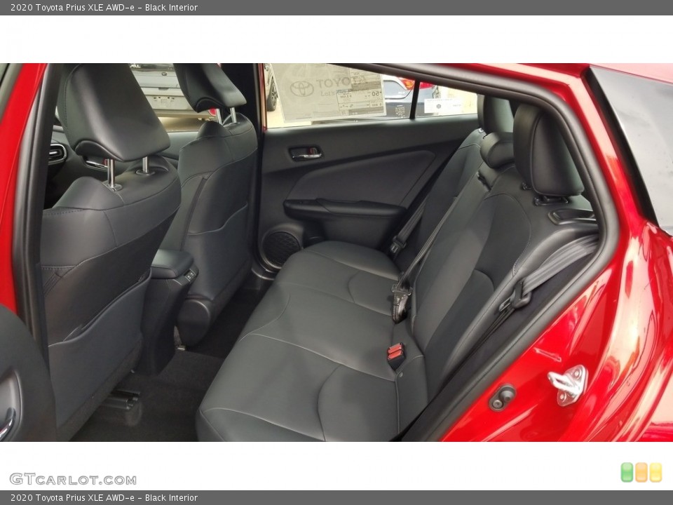 Black Interior Rear Seat for the 2020 Toyota Prius XLE AWD-e #135435586
