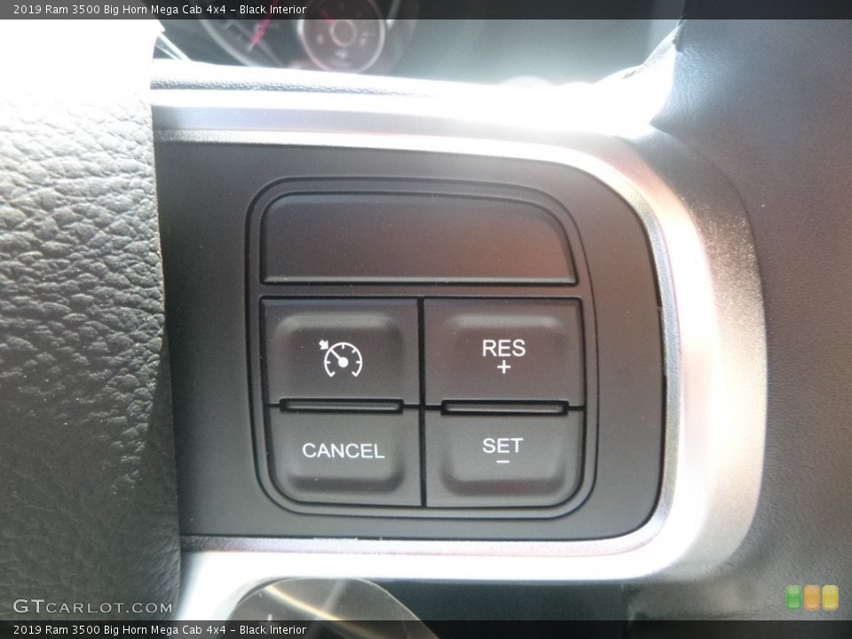 Black Interior Steering Wheel for the 2019 Ram 3500 Big Horn Mega Cab 4x4 #135440095