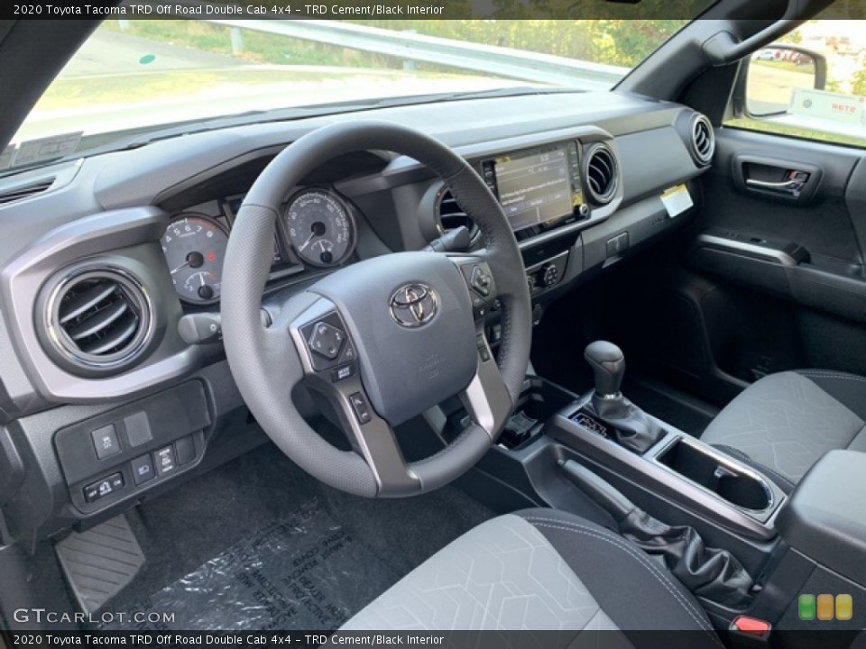 TRD Cement/Black Interior Photo for the 2020 Toyota Tacoma TRD Off Road Double Cab 4x4 #135442975