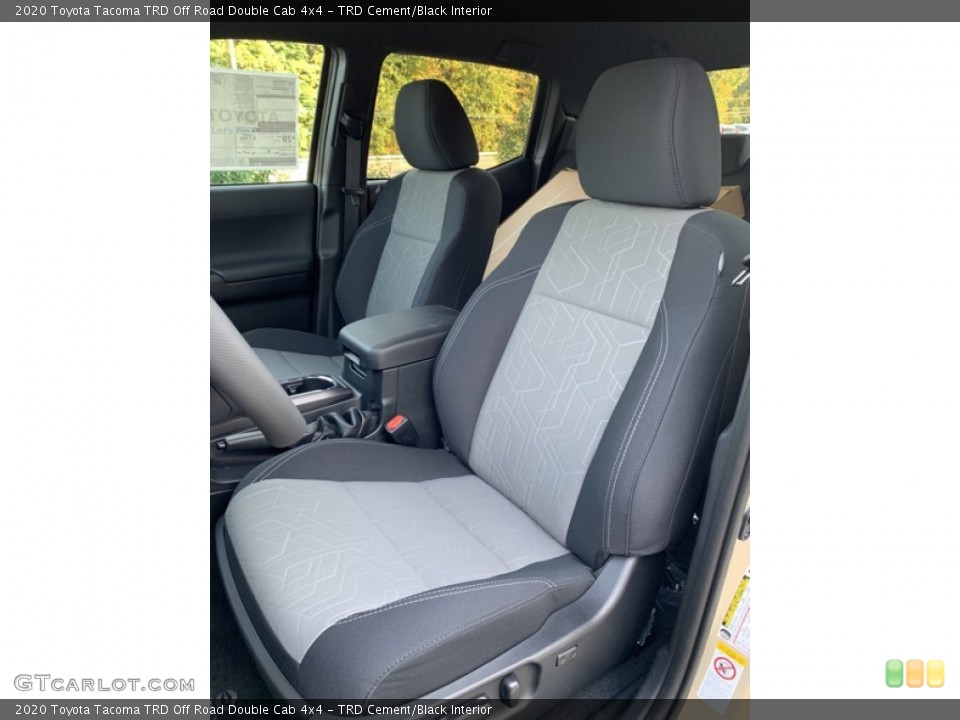 TRD Cement/Black Interior Front Seat for the 2020 Toyota Tacoma TRD Off Road Double Cab 4x4 #135443101