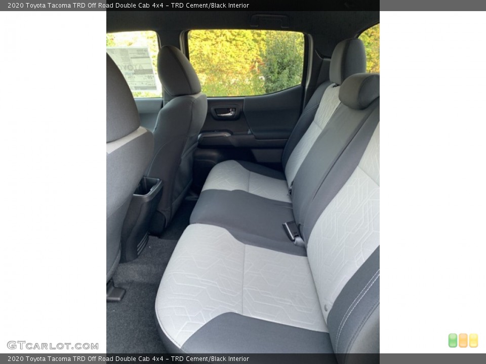 TRD Cement/Black Interior Rear Seat for the 2020 Toyota Tacoma TRD Off Road Double Cab 4x4 #135443182