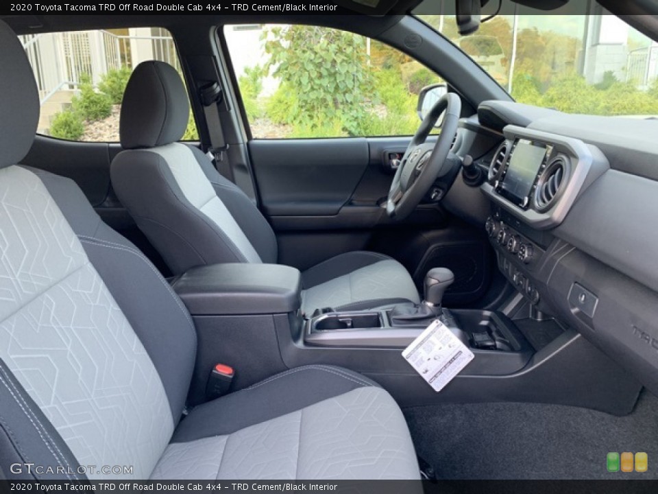 TRD Cement/Black Interior Front Seat for the 2020 Toyota Tacoma TRD Off Road Double Cab 4x4 #135443338