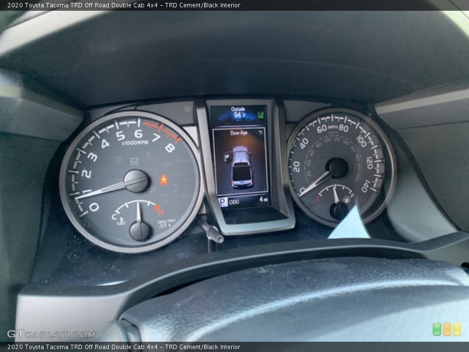 TRD Cement/Black Interior Gauges for the 2020 Toyota Tacoma TRD Off Road Double Cab 4x4 #135443425