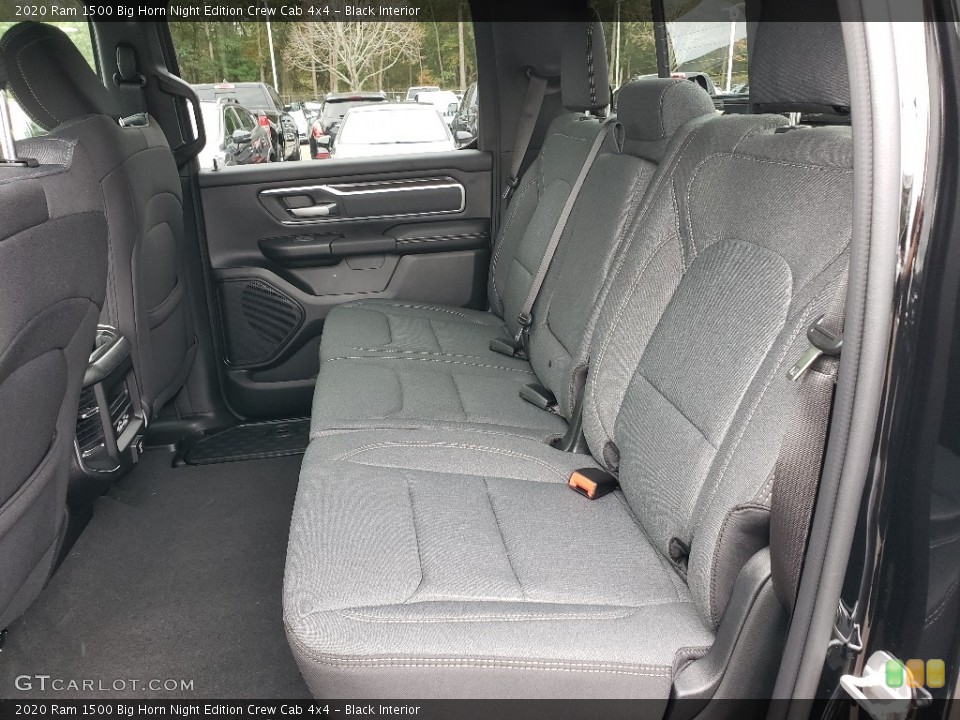Black Interior Rear Seat for the 2020 Ram 1500 Big Horn Night Edition Crew Cab 4x4 #135444985