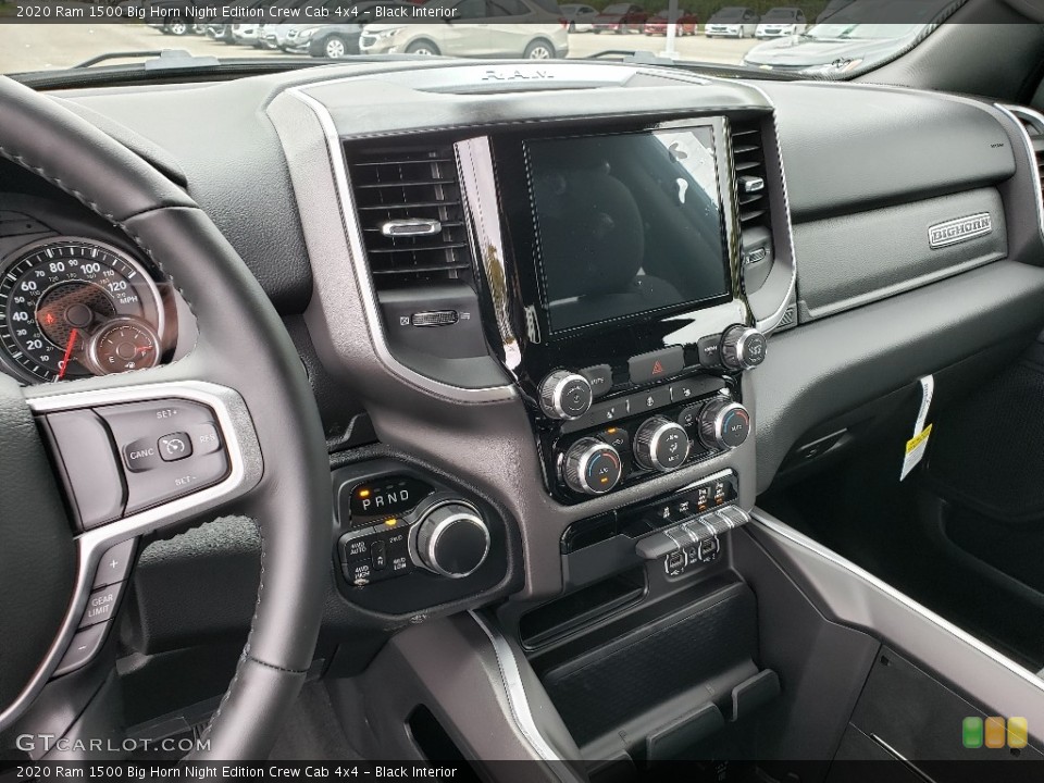 Black Interior Controls for the 2020 Ram 1500 Big Horn Night Edition Crew Cab 4x4 #135445084
