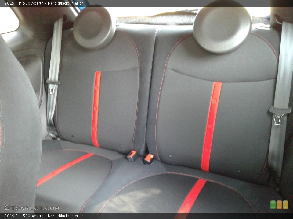 Nero (Black) Interior Rear Seat for the 2019 Fiat 500 Abarth #135446395