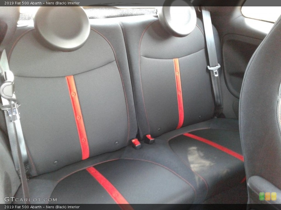 Nero (Black) Interior Rear Seat for the 2019 Fiat 500 Abarth #135446425