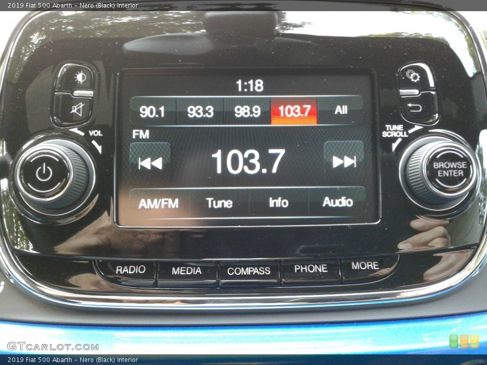 Nero (Black) Interior Audio System for the 2019 Fiat 500 Abarth #135446554