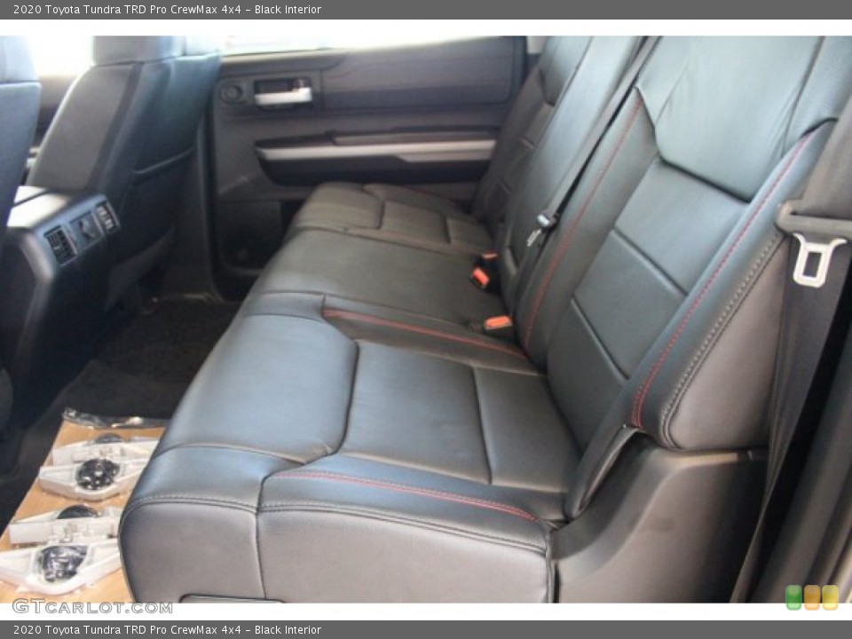 Black Interior Rear Seat for the 2020 Toyota Tundra TRD Pro CrewMax 4x4 #135447973