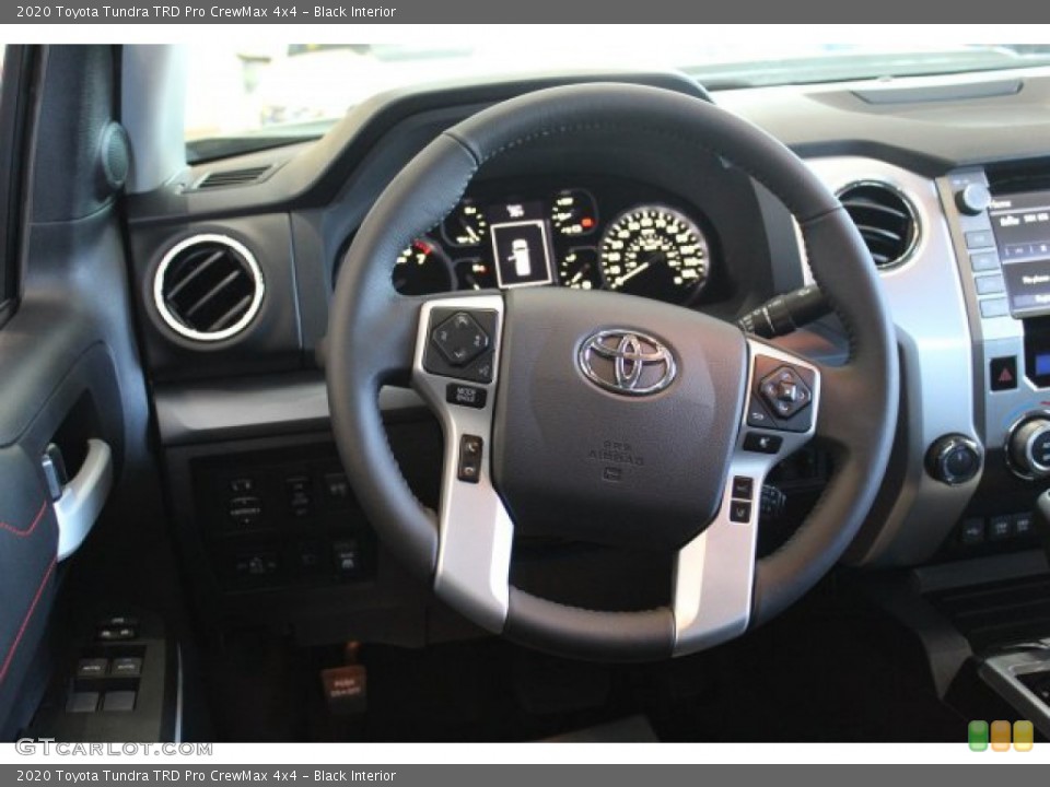 Black Interior Steering Wheel for the 2020 Toyota Tundra TRD Pro CrewMax 4x4 #135447979