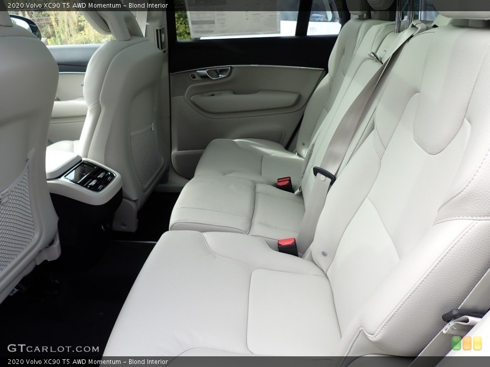 Blond Interior Rear Seat for the 2020 Volvo XC90 T5 AWD Momentum #135451514