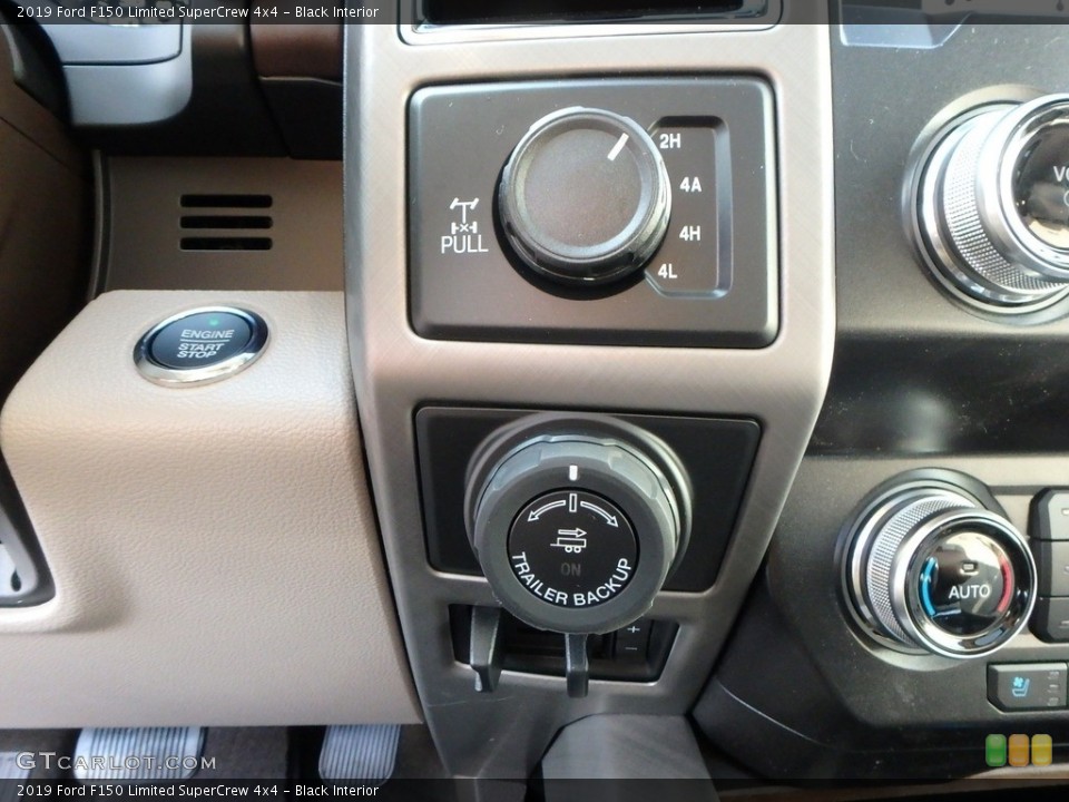 Black Interior Controls for the 2019 Ford F150 Limited SuperCrew 4x4 #135453014