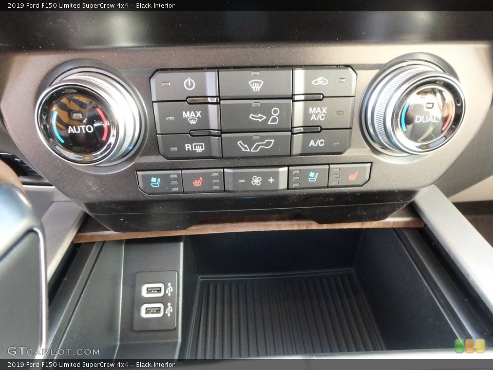 Black Interior Controls for the 2019 Ford F150 Limited SuperCrew 4x4 #135453026