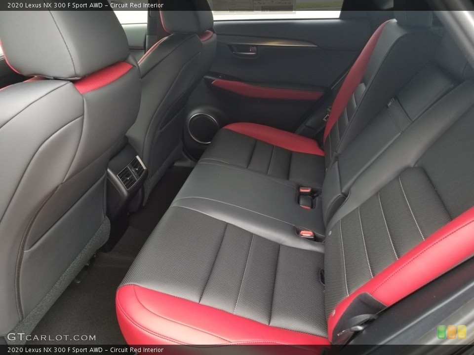 Circuit Red Interior Rear Seat for the 2020 Lexus NX 300 F Sport AWD #135453779