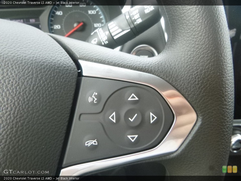 Jet Black Interior Steering Wheel for the 2020 Chevrolet Traverse LS AWD #135454355