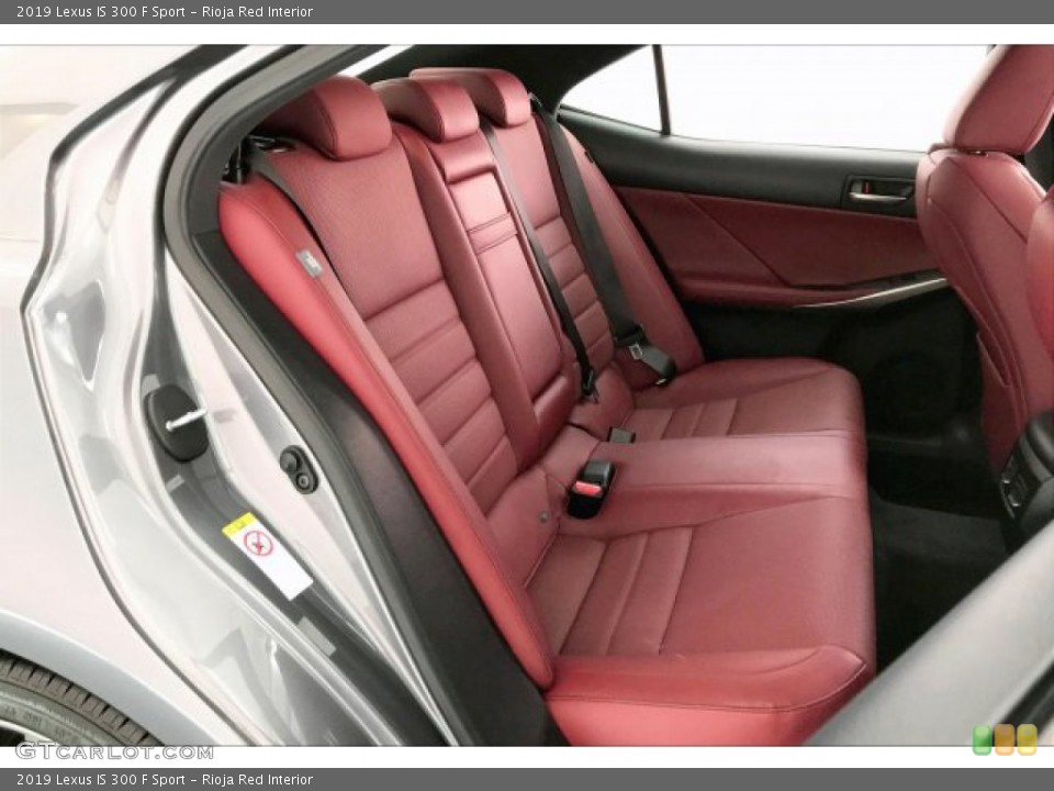 Rioja Red Interior Rear Seat for the 2019 Lexus IS 300 F Sport #135458696