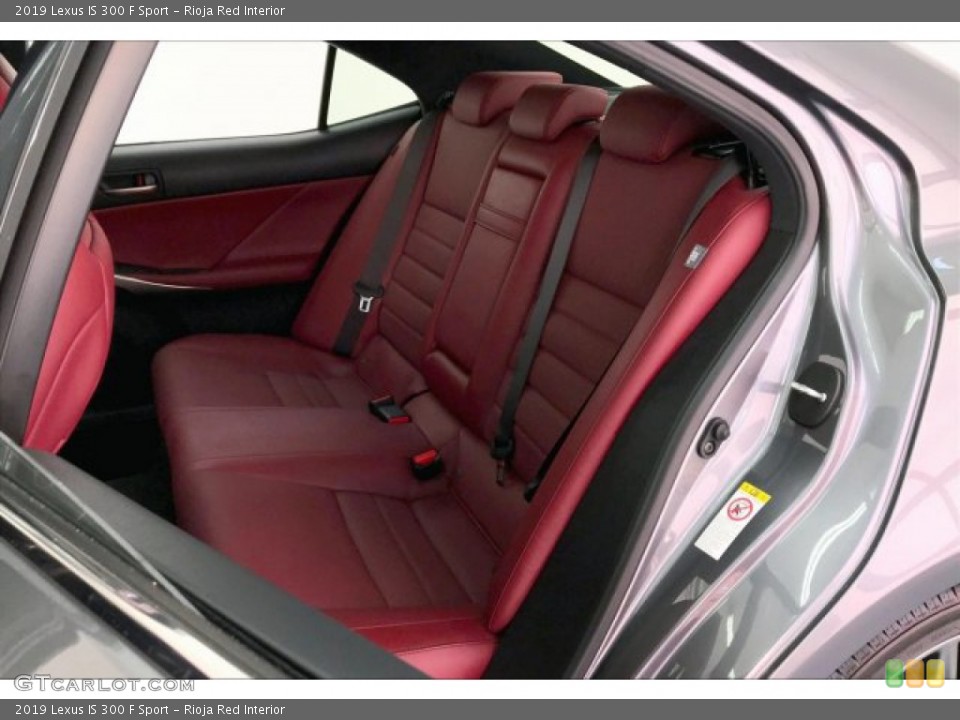 Rioja Red Interior Rear Seat for the 2019 Lexus IS 300 F Sport #135458762