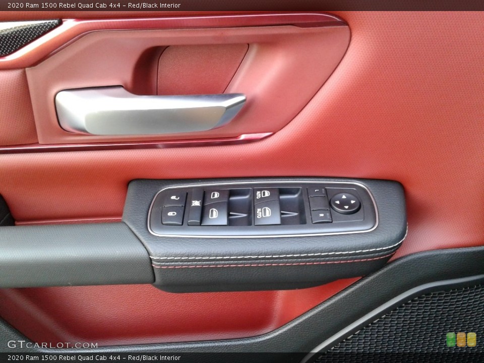 Red/Black Interior Controls for the 2020 Ram 1500 Rebel Quad Cab 4x4 #135459101