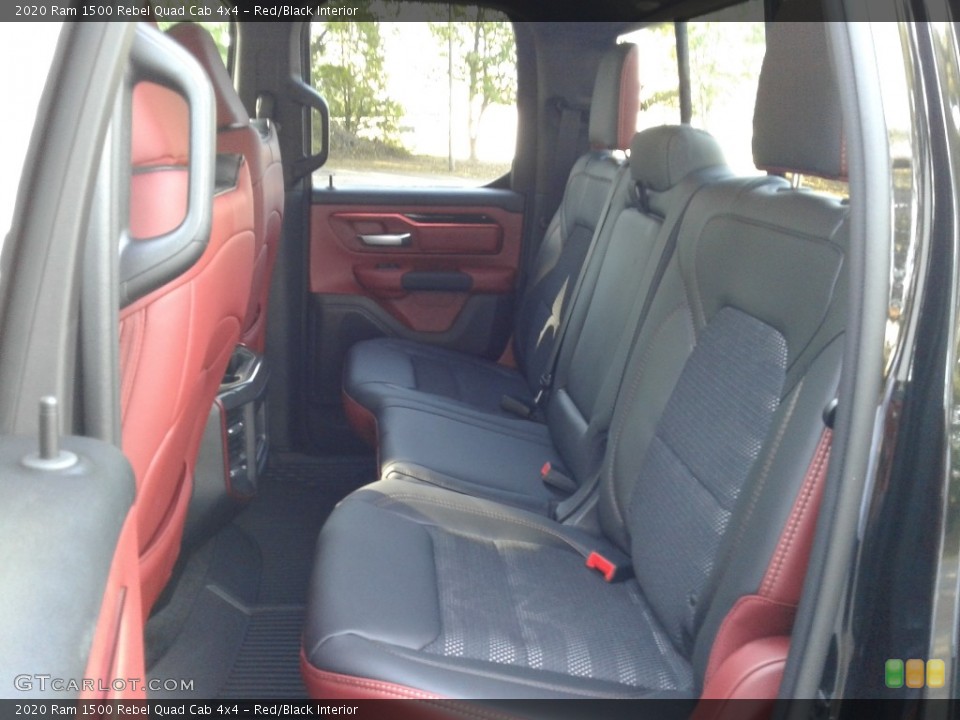 Red/Black Interior Rear Seat for the 2020 Ram 1500 Rebel Quad Cab 4x4 #135459173