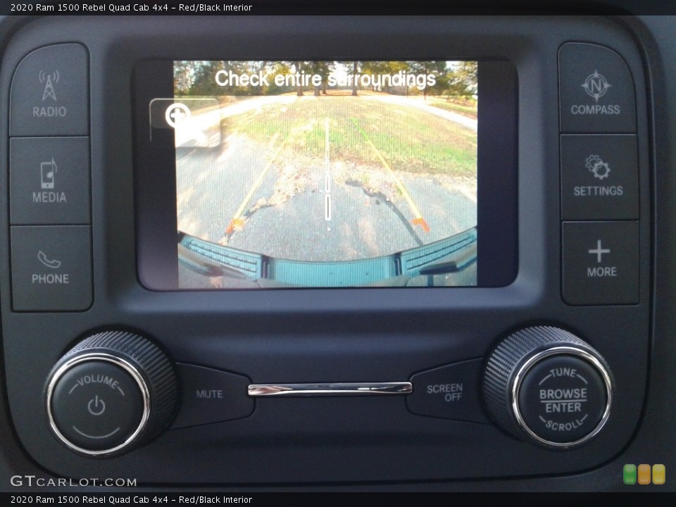 Red/Black Interior Controls for the 2020 Ram 1500 Rebel Quad Cab 4x4 #135459395