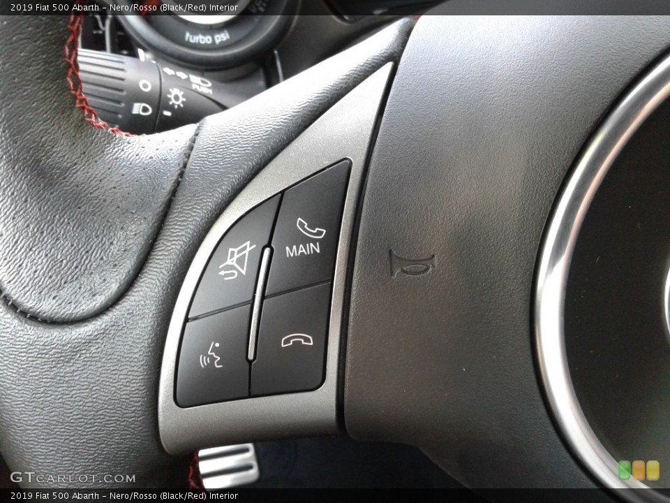 Nero/Rosso (Black/Red) Interior Steering Wheel for the 2019 Fiat 500 Abarth #135459917