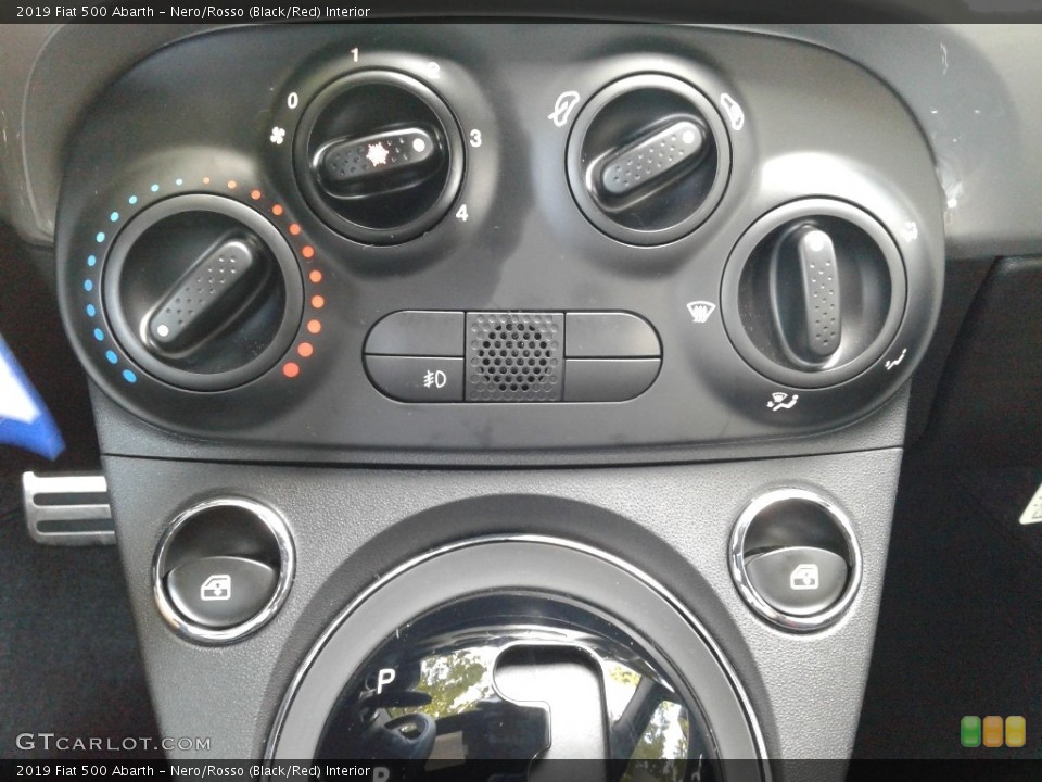 Nero/Rosso (Black/Red) Interior Controls for the 2019 Fiat 500 Abarth #135460025