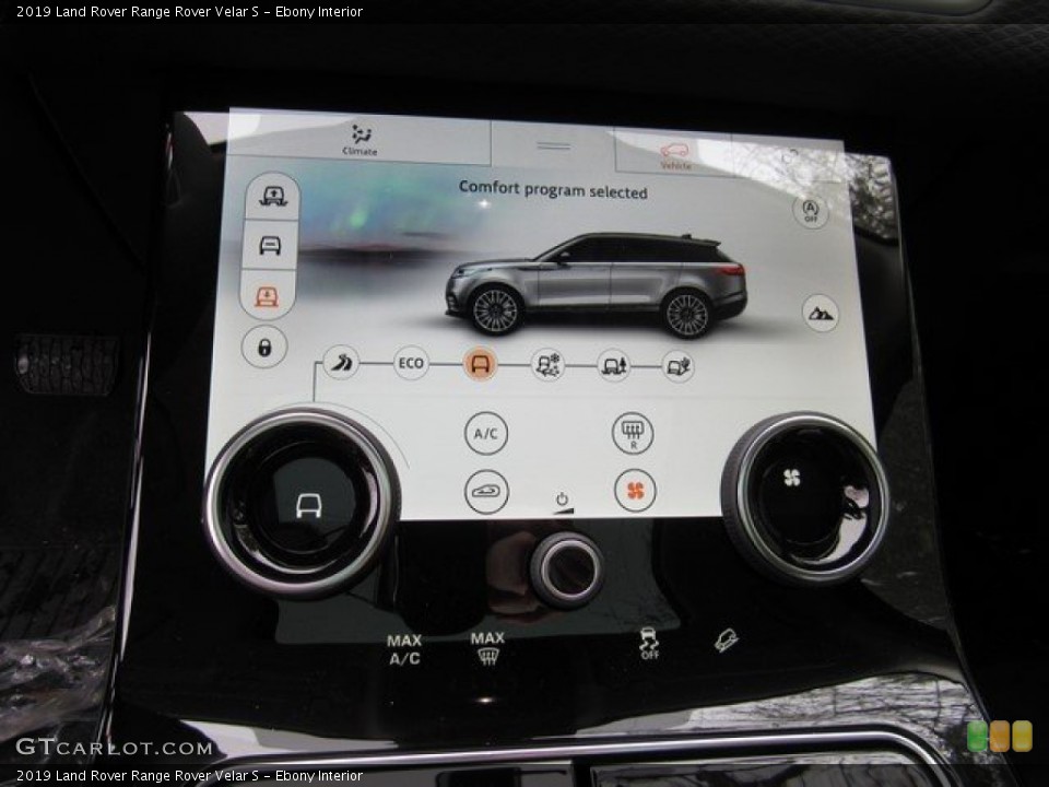 Ebony Interior Controls for the 2019 Land Rover Range Rover Velar S #135460256
