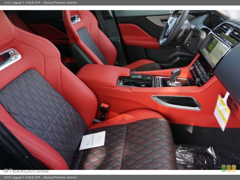 Ebony/Pimento Interior Front Seat for the 2020 Jaguar F-PACE SVR #135461822