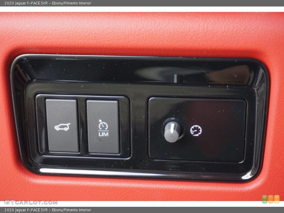 Ebony/Pimento Interior Controls for the 2020 Jaguar F-PACE SVR #135462008