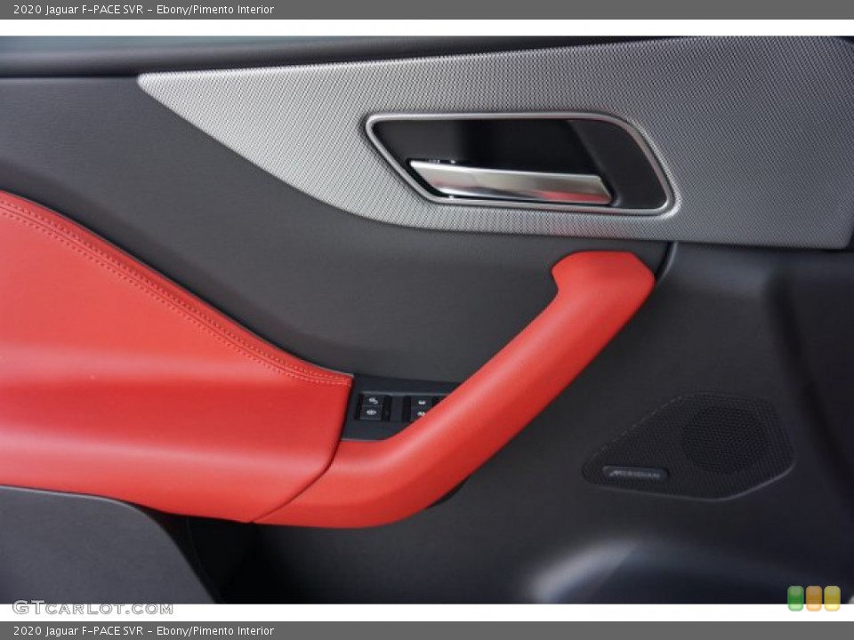 Ebony/Pimento Interior Door Panel for the 2020 Jaguar F-PACE SVR #135462038