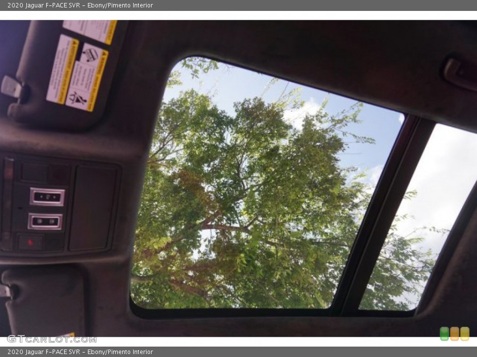 Ebony/Pimento Interior Sunroof for the 2020 Jaguar F-PACE SVR #135462089