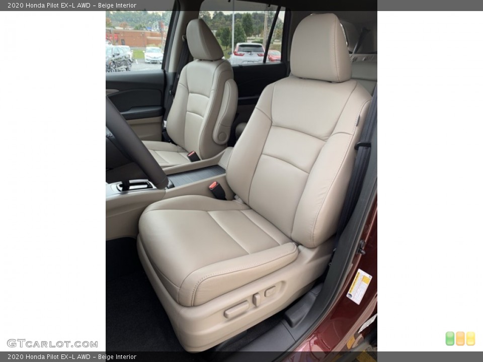 Beige Interior Front Seat for the 2020 Honda Pilot EX-L AWD #135465044