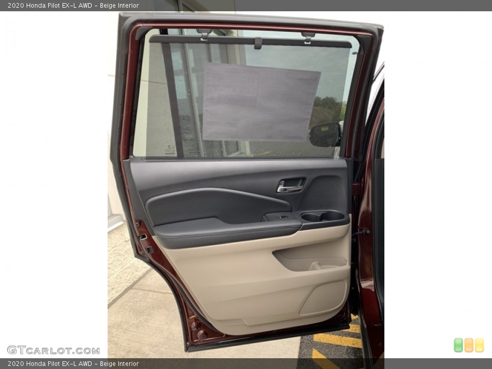 Beige Interior Door Panel for the 2020 Honda Pilot EX-L AWD #135465065
