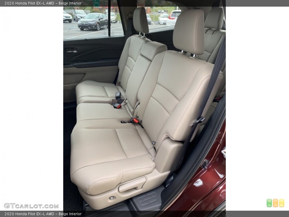 Beige Interior Rear Seat for the 2020 Honda Pilot EX-L AWD #135465098