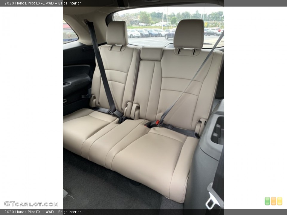 Beige Interior Rear Seat for the 2020 Honda Pilot EX-L AWD #135465137