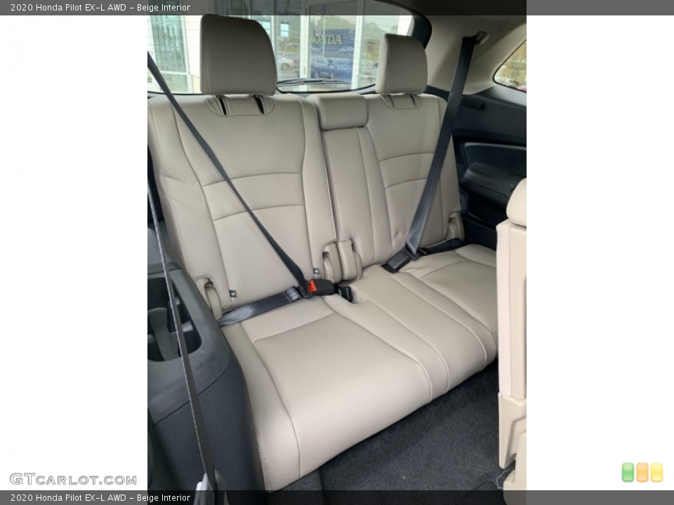 Beige Interior Rear Seat for the 2020 Honda Pilot EX-L AWD #135465245