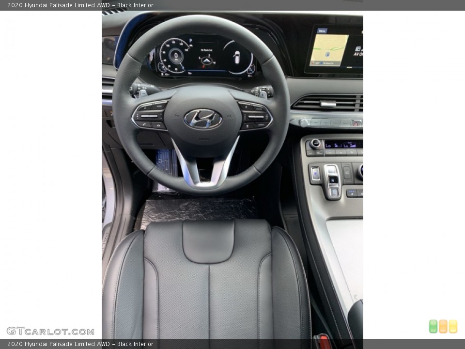 Black Interior Steering Wheel for the 2020 Hyundai Palisade Limited AWD #135485501