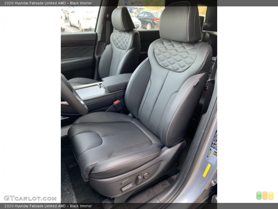 Black Interior Front Seat for the 2020 Hyundai Palisade Limited AWD #135485516